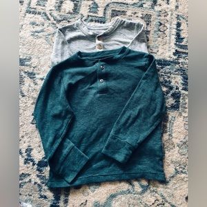 Bundle of two boys long sleeve shirts
